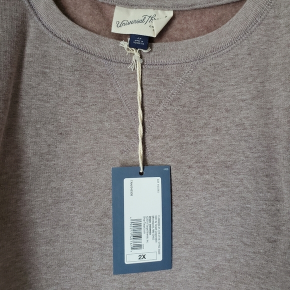 Tunic length sweatshirt 2X - Picture 2 of 3